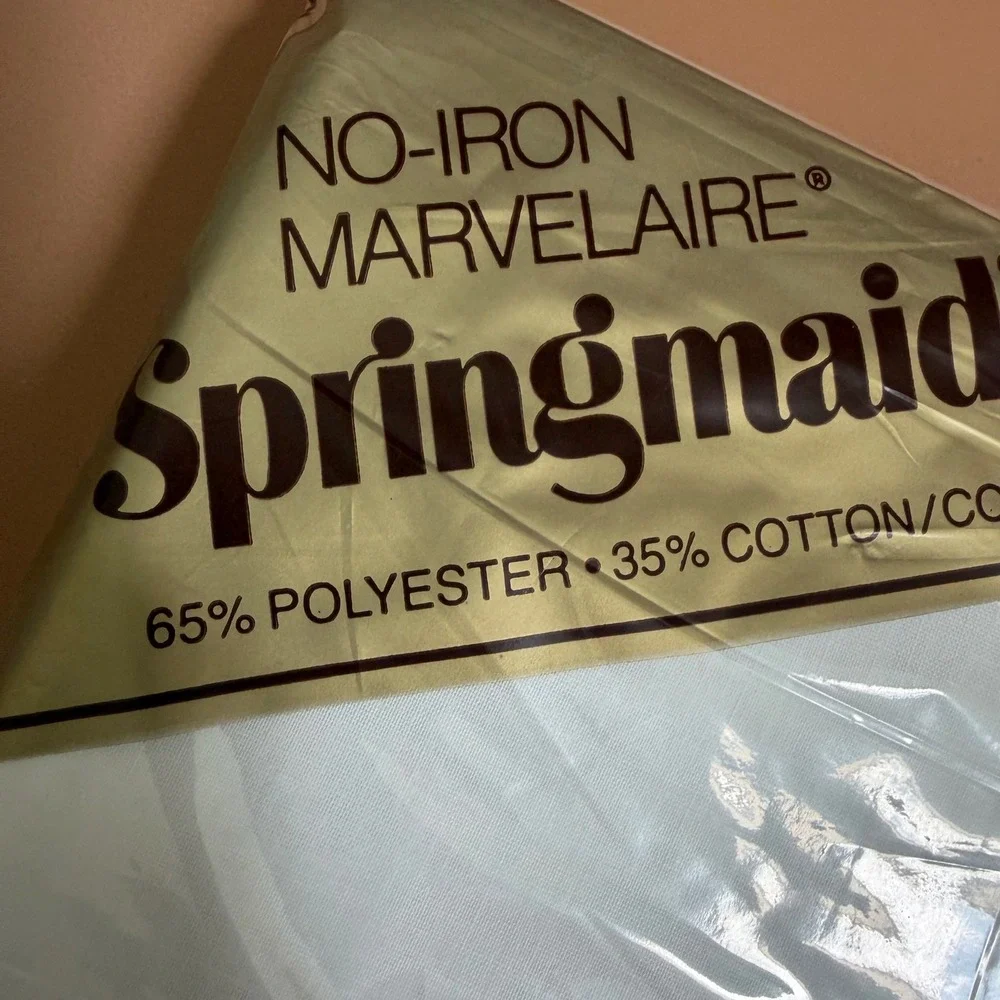 Springmaid Marvelaire x2 White Double Flat Sheets & Standard Pillowcase Set NEW